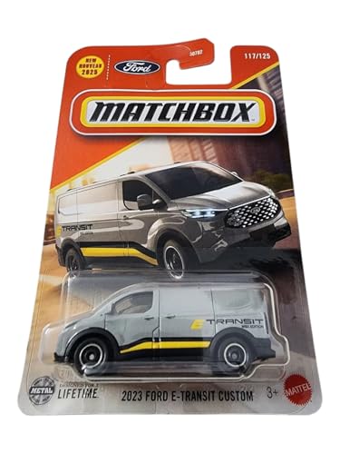 Hot Wheels Match Box 2023 Ford E-Transit Custom Gris miniatura 1