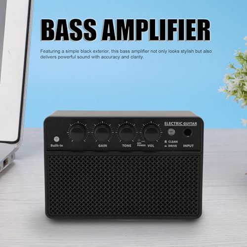Amplificador de Baixo, Amplificador Portátil de Alto-falante de Guitarra BT 10W Subwoofer BT Amplifi