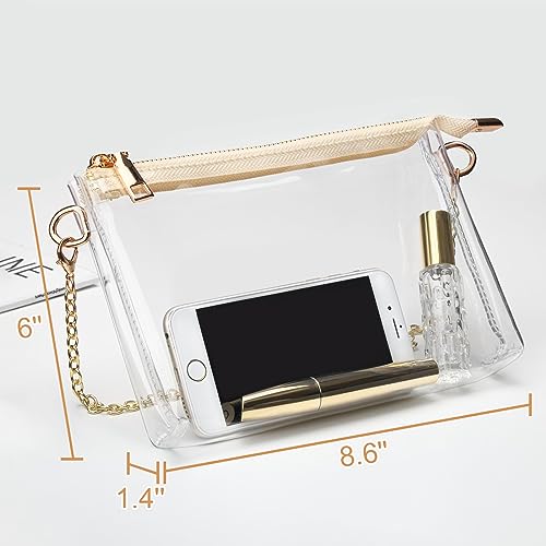 Clear Purse for Women - Stadium Approved Small Crossbody Bag with Zipper, Clear Stadium Bag for Concerts Sports3