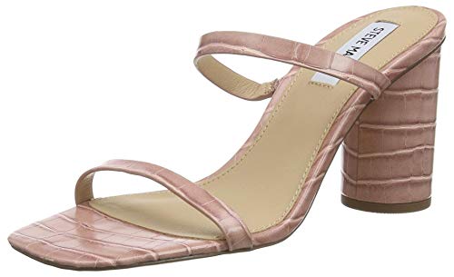 Steve Madden Kato Pink Croco sandale à talon pour femme chic