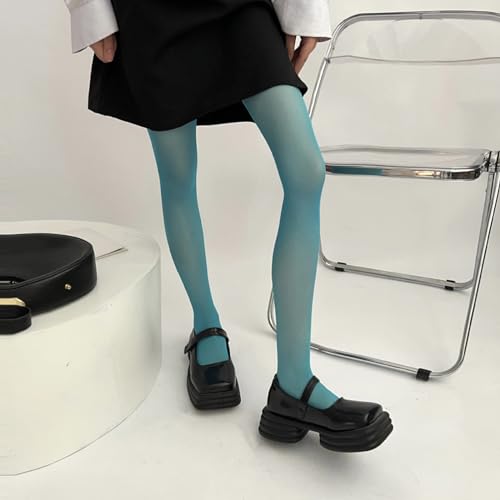 Women Spring and Summer Sweet Candy Colored Sheer Tights Leggings Stockings Thin Elastic Footed Pantyhose2