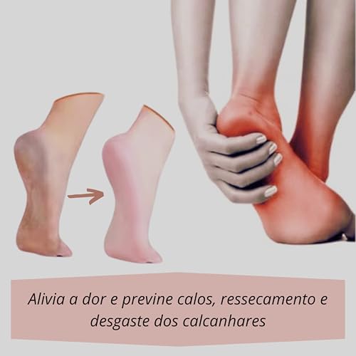 Palmilha Ortopédica de Silicone – Alívio para Fascite Plantar e Esporão | Conforto e Suporte para Ho