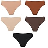 Lymio Damen Unterwäsche || 5er Pack Damen Slips (Kreuzslips Uni), mehrfarbig, 34