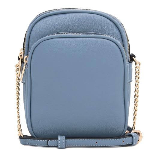 Image of FashionPuzzle Multi Pocket PU Leather Casual Medium Crossbody Bag with Adjustable Strap
