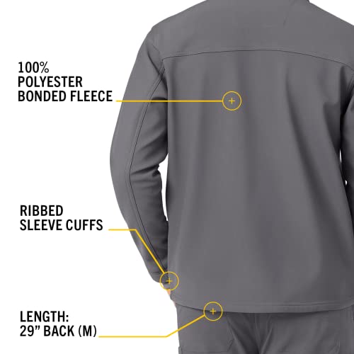 Carhartt Scrubs for Men, Rugged Flex, Bonded Fleece Jacket with 3 Pockets - image 4