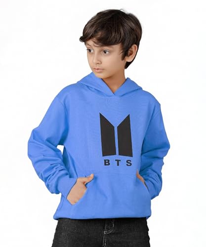 Image of KYDA KIDS Boys Cotton Regular Fit Hooded Neck Hoodies - Sweatshirt with Hoodies Full Sleeves Winter Wear, Long Sleeve Sweatshirts for Boys