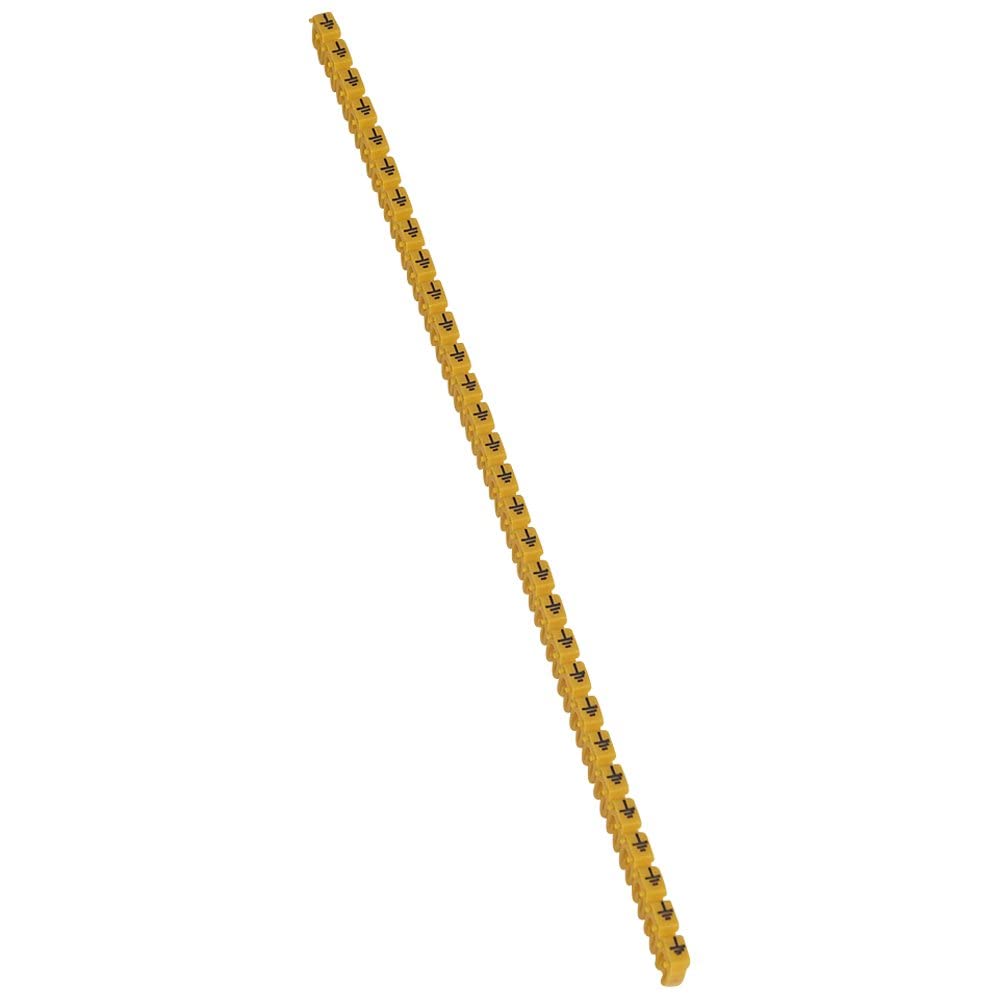 Legrand 038286 CAB 3 Repère pour Filerie avec Signe Conventionnel Terre, 1.5mm² à 2.5mm²