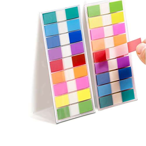 Okydoky 360 Stück Haftstreifen(9 Farben,44 x 11 mm) 2er Pack...