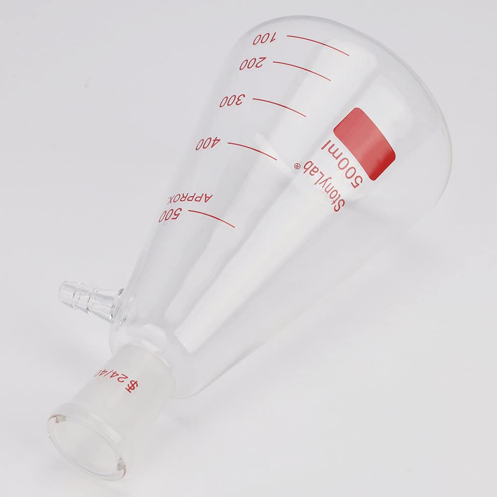 stonylab Glazen 24/40 Erlenmeyerkolf, Borosilicaatglas Zware Wandkolf