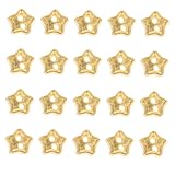 Botón para ropa de muñeca: botones adorables para usar como accesorio para muñecas de arcilla diy, excelentes para juguetes de dibujos animados, botones de estrella dorada para coser