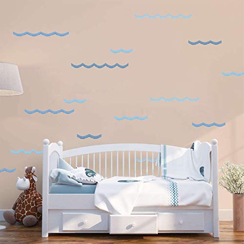 Ocean Waves Wall Decals Kids Room Wall Decor Sea Waves Wall Decals Peel And Stick Removable Wall Stickers #TOP2