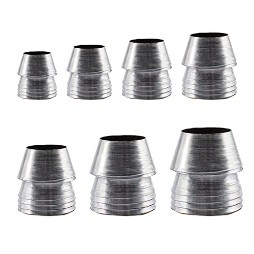 INCREWAY Round Handle Wedges, 21Pcs Alloy Steel Handle Wedge Kit Durable Conical Handle Steel Wedges for Hammer Axe, 7 Sizes