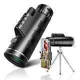 スマホ 望遠レンズ, 単眼鏡 40x60, CoolTec, 単眼望遠鏡, スマートフォン アイフォン アンドロイド用 低照度ナイトビジョン スマホレンズ 接続済み ライブ/コンサート/運動会/夜景/野球/サッカー/花火大会 片手 持ち運び 子供用 大人用 フィールドスコープ 防振 Iphone/Android 望遠レンズ 望遠鏡 高倍率