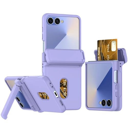 Coque Galaxy Z Flip6 violette avec béquille intégrée et protection antichoc