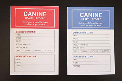 Dog-Vaccination-Record--30-Pack-Dog-Vaccines-Record-Puppy-Shot-Record-49-x-34-Inches 30 Pack Dog Vaccines Record