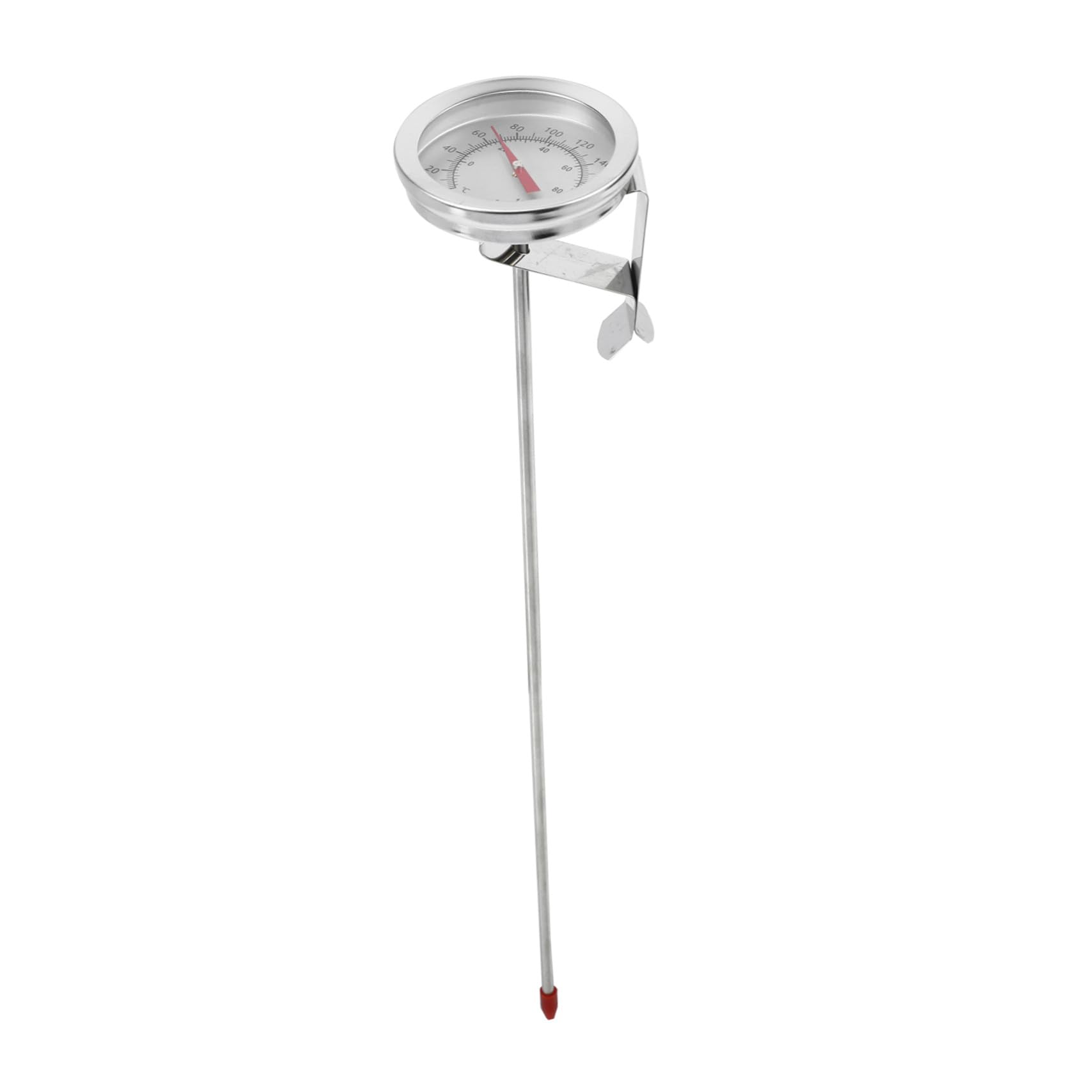 PLAFOPE Termómetro Profesional Inoxidable con Pinza para Cocina Lectura Instantánea para Freír Barbacoa Control de Temperatura Aceite y Cerveza