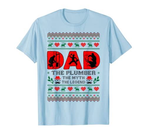 Regalo de Navidad con el mito del fontanero de Papá el hombre Camiseta