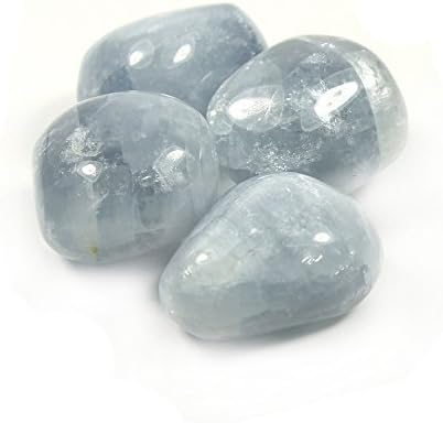Curios Large (20-30mm) A Grade Celestite Tumblestone - Reiki Healing Crystal Chakra Gemstone