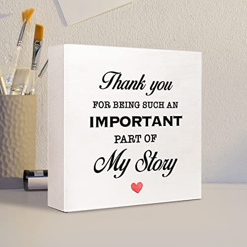 Thank-You-Wooden-PlaqueThank-You-Gifts-for-WomenAppreciation-Gifts-for-FriendsThankful-Wood-Table-SignThank-You-for-Being-Such-an-Important-Part-of-My-Story-Wooden-Box-Sign-Desk-Decor Thank You Wooden PlaqueThank You Gifts for WomenAppreciation Gifts for FriendsThankful Wood Table SignThank You for Being Such an Important Part of My Story Wooden Box Sign Desk Decor