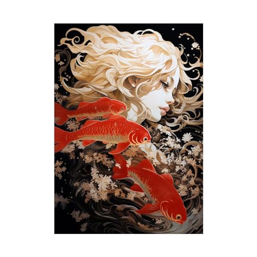 Tableau decoration murale salon 50x70cm peinture figure abstraite moderne
