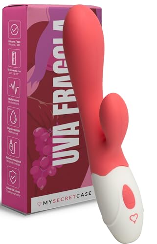 MySecretCase Vibradorador Clítoris 10 Vibraciones Consoladores.. Para Mujer con Vibración 20 cm Vibrador Mujer Doble Vibradores Consoladores Juguetes Sexuales Vibrador Punto G Impermeable USB