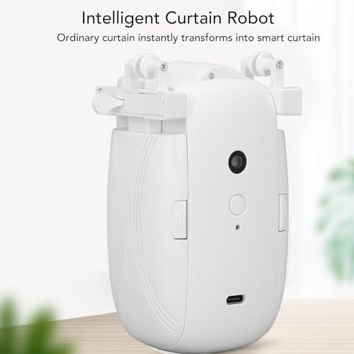 Abridor de cortina automático inteligente con control remoto para riel U e I en plástico ABS 3