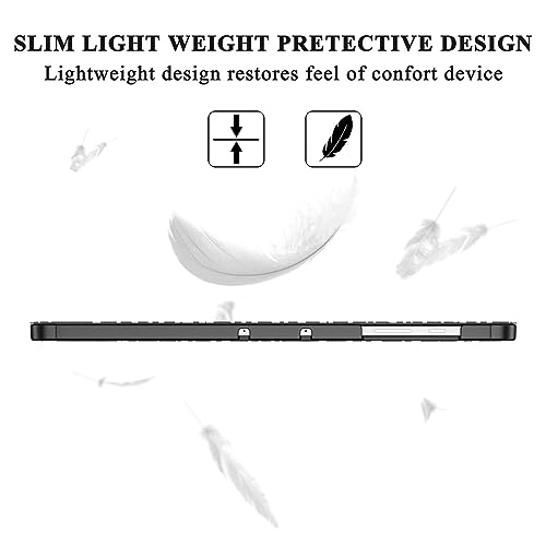 Supveco Case for Samsung Galaxy Tab S10+/S9+/S8+/S7+ 12.4 Inch with S Pen Holder, Slim Protective Case with Auto Sleep/Wake Smart Cover for Galaxy Tab S10+/S9+/S8+/S7+ 12.4 Inch Tablet