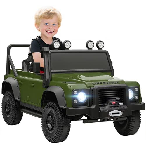 Qaba Land Rover 110SVX Licensed Electric Car for Kids, 12V