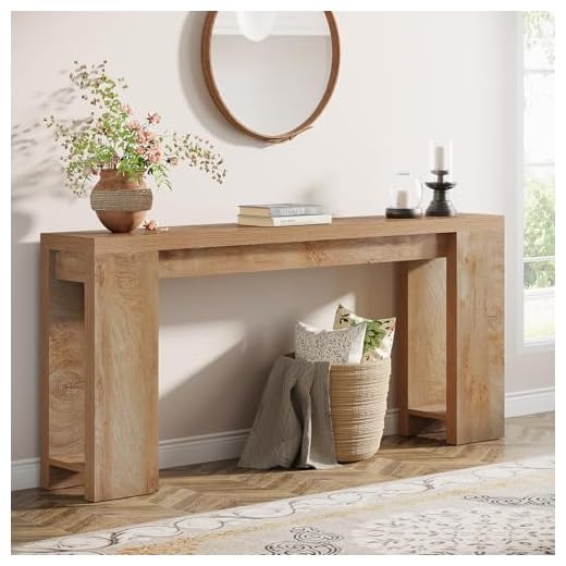 Tribesigns Extra Long Farmhouse Console Table