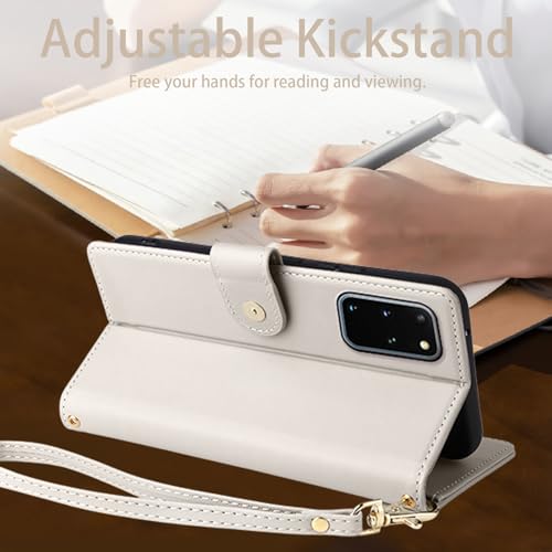 Étui en cuir de luxe pour Samsung S20 Plus avec verre de protection
