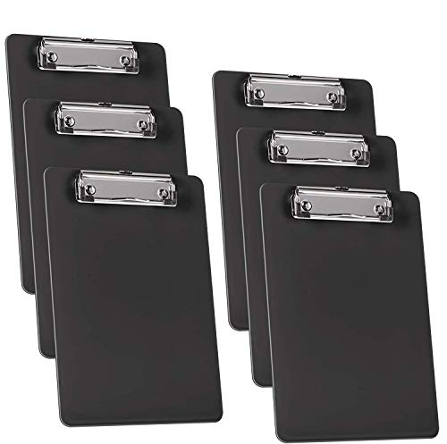 Porte-bloc A5 Acrimet noir pour inventaire et prise de note