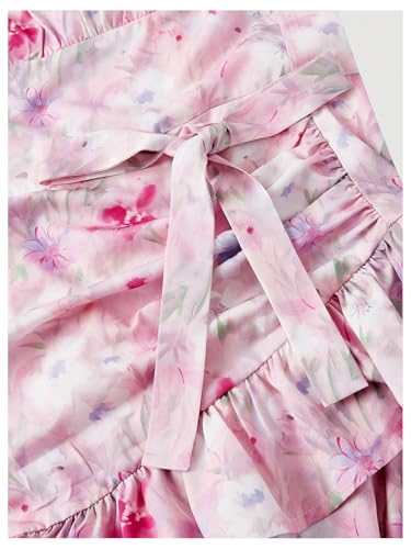 Image of Floerns Women's Floral Halter Ruffle Tiered Cute Summer Mini Dress Milkmaid Vacation Sundress