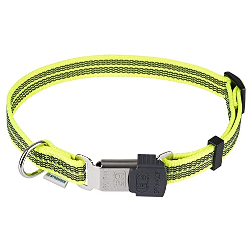 Verstellbares Halsband - reflektierend, neon gelb, 40-55 cm