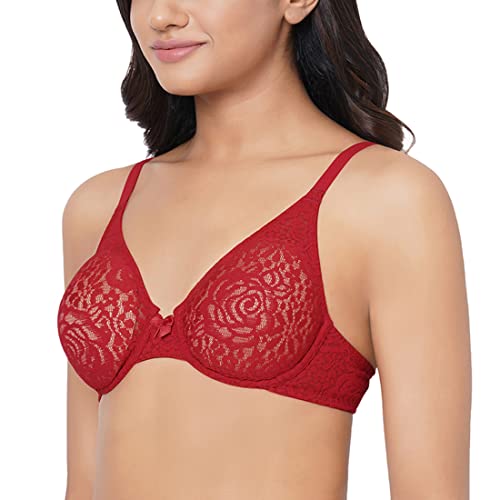 Image of Wacoal Women's Halo Lace | Non Padded | Wired |Full Cup| Bridal Wear | Plus Size | Lace Bra