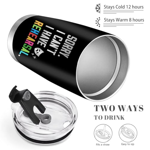 Image of Theater Tumbler for Girls & Women, Broadway Theater Gifts, 20oz Travel Coffee Mug
