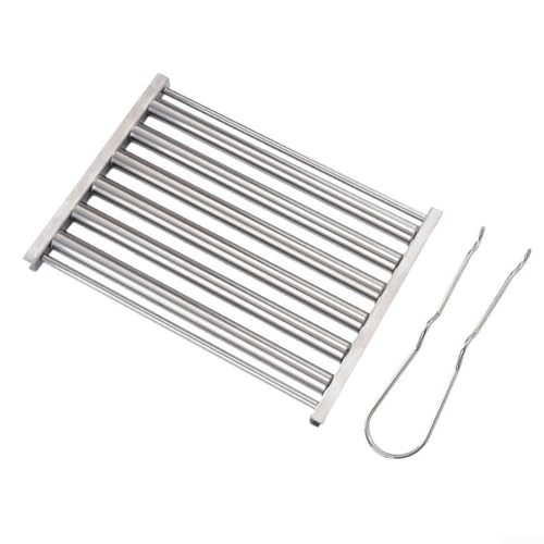 Griglia per salsicce ad alte prestazioni realizzata in acciaio inossidabile per una distribuzione ottimale del calore durante la cottura (grande)