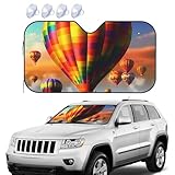 Auto Windschutzscheibe Sonnenschutz Abdeckung Heißluftballons Auto Windschutzscheibe Sonnenschutz Faltbare Auto Sonnenschutz Windschutzscheibe Abdeckung für Auto Frontscheibe Sonnenschutz für SUV LKW