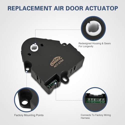 GOOACC HVAC Door Actuator 604-106 for 1999-2012 Chevy Silverado 1500, Silverado 2500 HD, Tahoe & GMC Sierra 1500 by GOOACC - Image 7