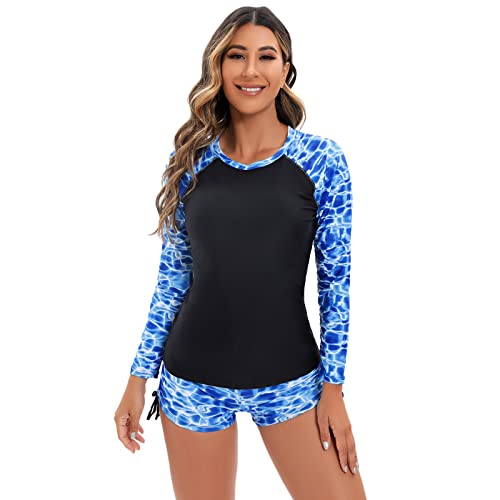 Maillot de bain 2 pièces manches longues XXL pour galber la poitrine