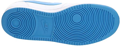 Nike Men's Ebernon Low Basketball Shoe, White/University Blue, 12 Regular US4