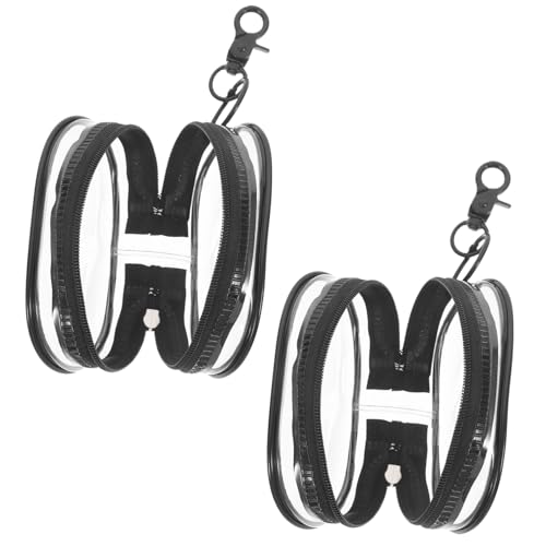WHAMVOX 2 Piezas Bolsa Transparente para Muñecas Unidades Colgante Portátil Ligera y Práctica para Exteriores Exhibidor y Accesorio Decorativo para Escuela y Viajes
