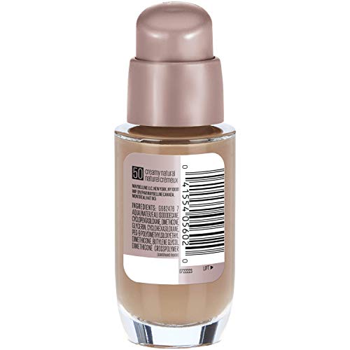 Maybelline New York Dream Satin Liquid Foundation (Dream Liquid Mousse Foundation), Creamy Natural, 1 Fl. Oz. #TOP2