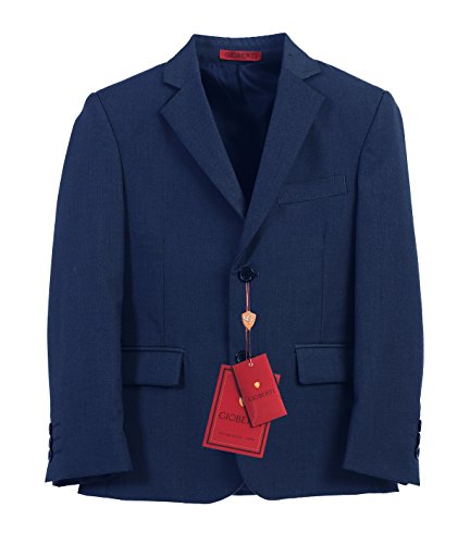 Gioberti Boy's Formal 3-Piece Suit Set, Royal Blue, Size 12 #TOP3