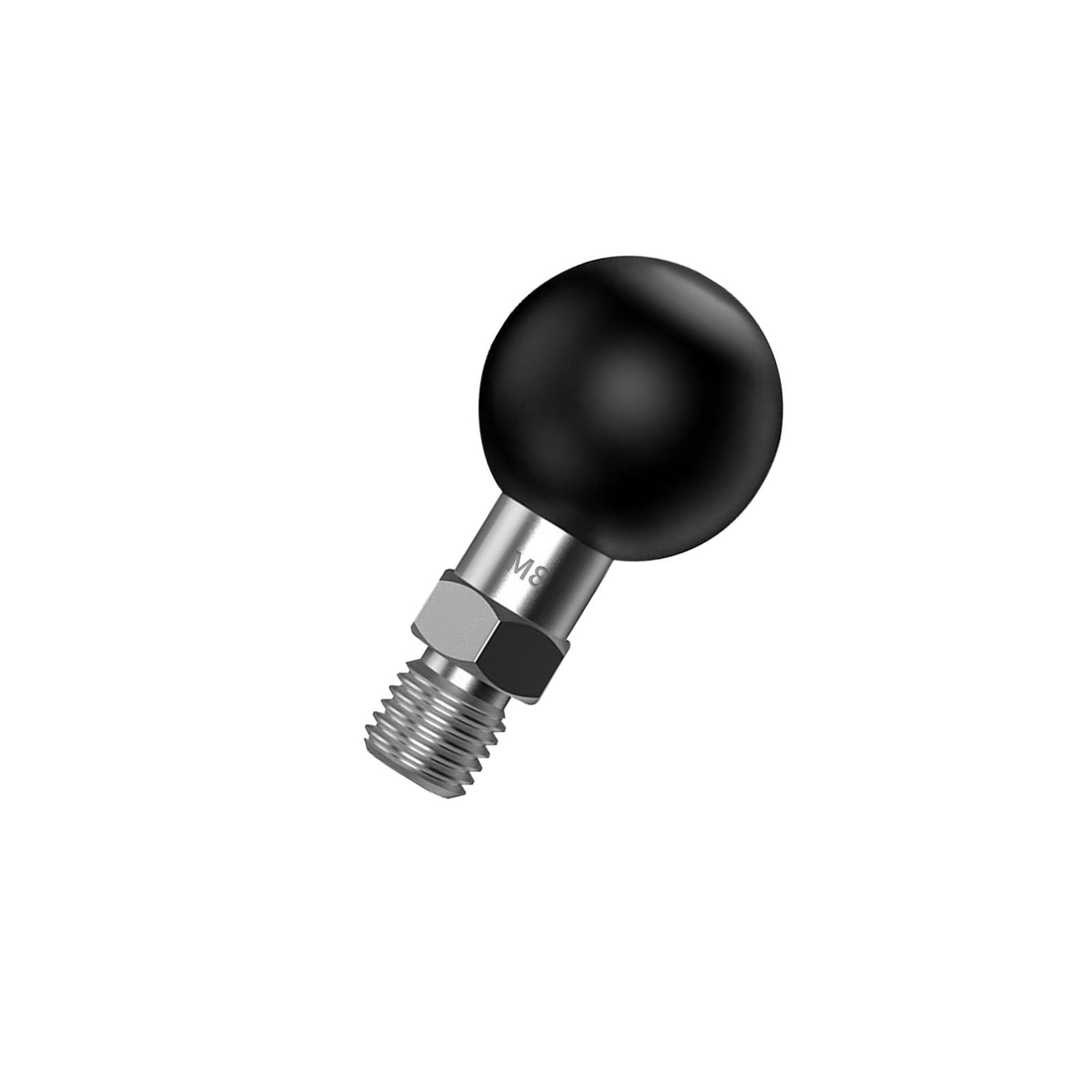 iHYTOON 1 Pollice Palla Adattatore Bullone Filettato Per Montaggio A Sfera Da 1" M8x1.25mm Compatibile con RAM Mounts B Misurare Doppio Palla Presa Braccio (M8)*1