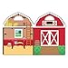 Melissa & Doug Puffy Sticker Play Set - On the Farm - 52 Reusable Stickers, 2 Fold-Out Scenes - Restickable Farm Sticker Book, Puffy Farm Animals Removable Stickers For Kids Ages 4+