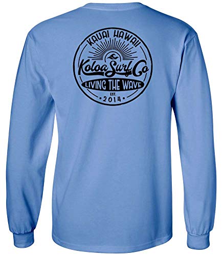 Koloa Surf Mens Vintage Sunbeam Logo Long Sleeve Cotton Tee in Reg, Big and Tall2
