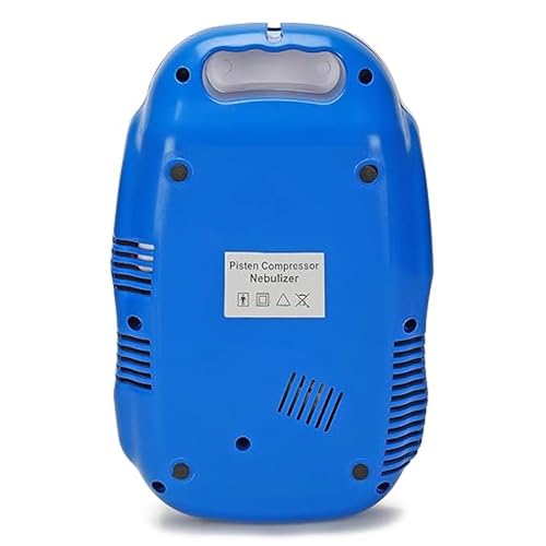 Image of MCP Healthcare Air Compressor Nebulizer | 6 Months Warranty | Complete Kit with Masks, Mouthpiece & Filters | With Low Noise & Storage for Adults & Kids (Blue & White)