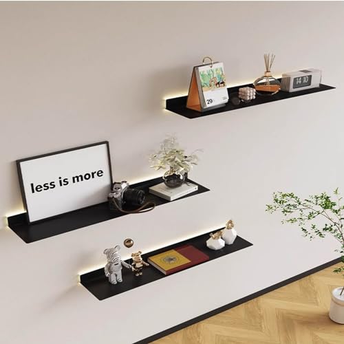 Étagères lumineuses LED blanches et cloisons décoratives 80cm - 2