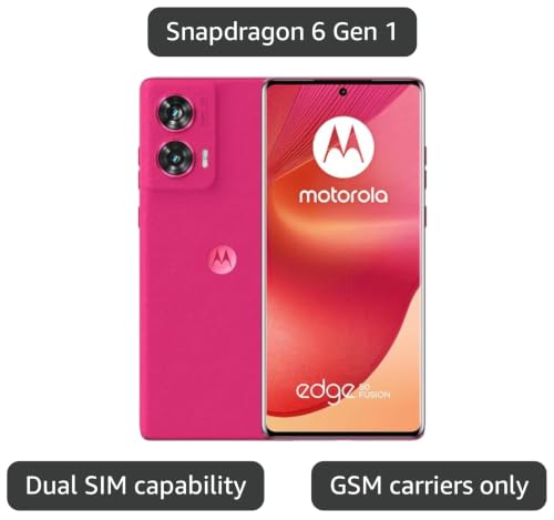 Image of Motorola Moto Edge 50 Fusion 5G (XT2429-1) Dual Sim | GSM Unlocked | 6.7 inch P-OLED 120Hz Display | 8GB Ram 256GB Storage - International Version - (Pink)