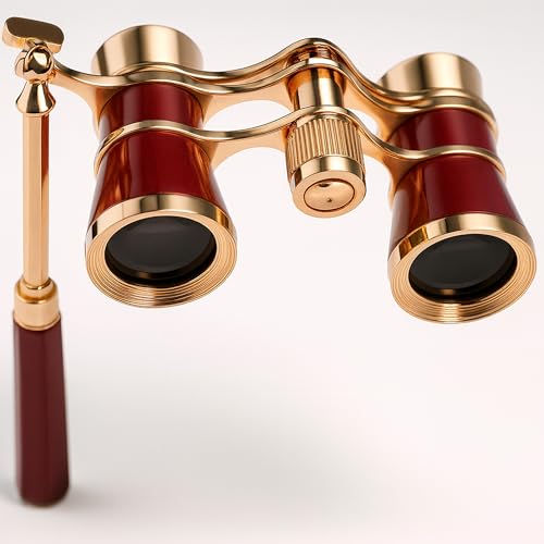 HQRP Binoculares Opera 3x25 con mango plegable miniatura 5